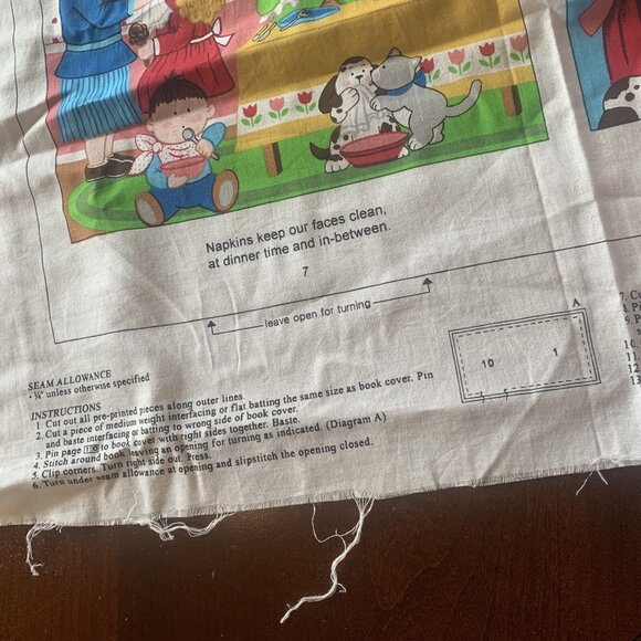 VIP Cranston 2011 Fabric Panel - “The Little Book of Table Manners” - New Quilt - Picture 3 of 4